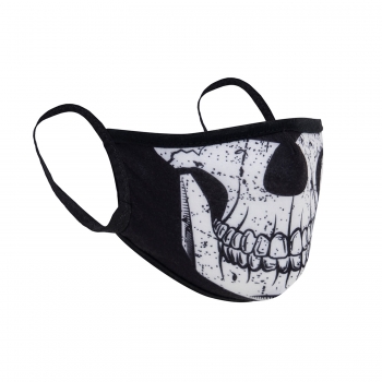 Mund- und Nasenmaske Half Skull Reusable 3-Layer Face Mask