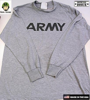 US ARMY Long Sleeve PT Shirt