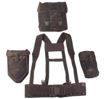 Bundeswehr Koppeltragegestell 5 Teile BW Tragesystem Flecktarn