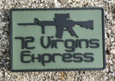 12 VIRGINS EXPRESS PVC Velcro patch