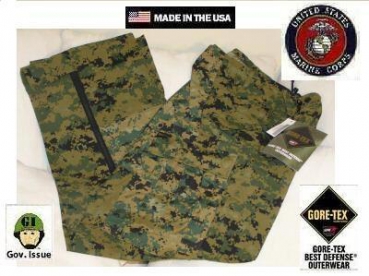 US MARINES MarPat Woodland MCCUU APECS Goretexhose