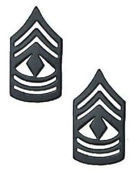 First Sergeant Rank black Metall