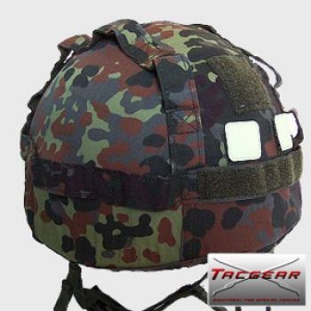 Preview: TACGEAR Kevlarhelm Helmbezug BW Flecktarn