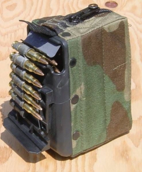 US ARMY M249 SAW Woodland Camouflage Behälter pouch