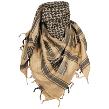 Halstuch Kopftuch Tuch Shemagh sand / schwarz