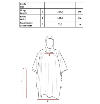 US Poncho Regenumhang Rip Stop Coyote