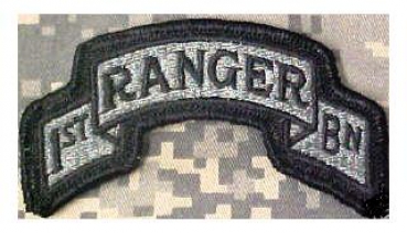 US Army 1st RANGER BN ACU Velcro Patch Abzeichen tab