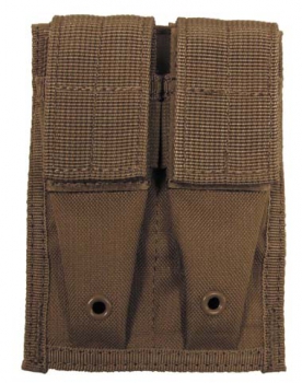 Doppel Pistolen Magazintasche MOLLE Modular System Coyote tan