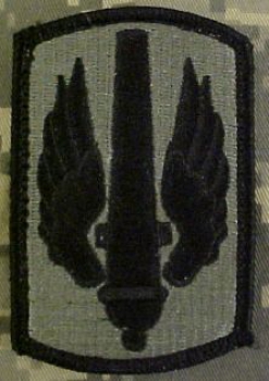 18th Field Artillery Brigade ACU patch foliage green