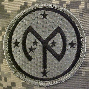 27th Infantry Division ACU patch foliage green