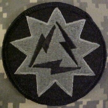 93rd Signal Brigade ACU Patch foliage green