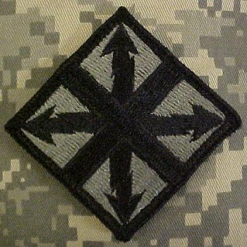 142nd Signal Brigade ACU Patch foliage green