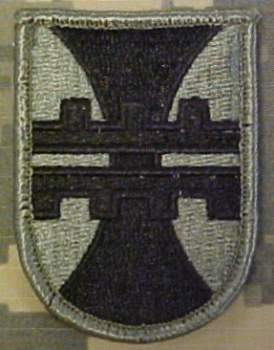 412th Engineer Brigade ACU Patch - Foliage Green