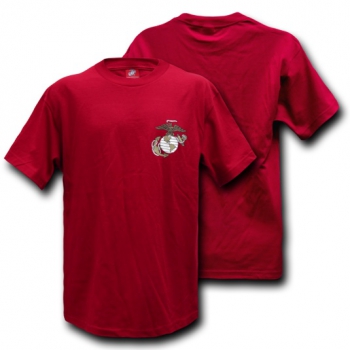 MARINES Basic Military Logo Tee cardinal red