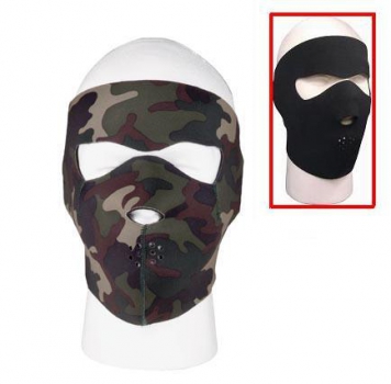 REVERSIBLE FACEMASK woodland / BLACK