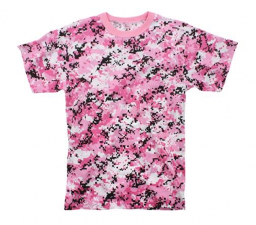 PINK DIGITAL CAMO T-SHIRT