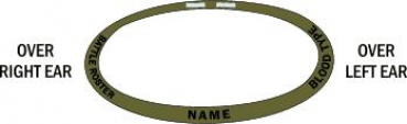 US Army Cat Eye BAND - OD Green mit 3 SIDED HELMET BAND