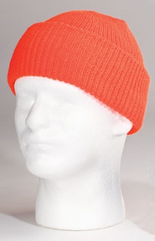 US MILITARY HIGH VISIBILITY ORANGE WATCH CAP