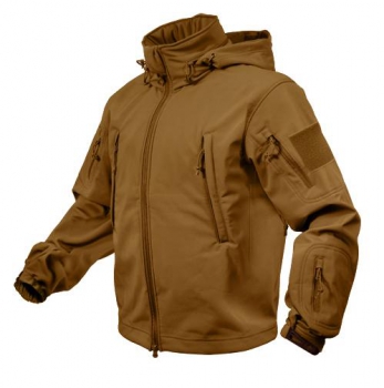 SPECIAL OPS TACTICAL SOFT SHELL FLEECE JACKE COYOTE BROWN