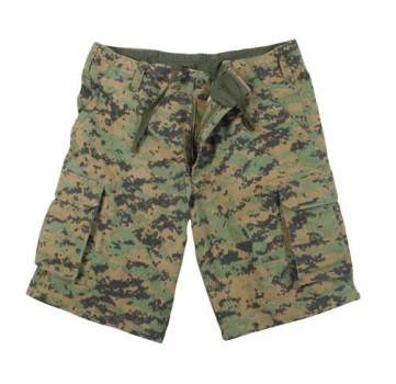 US VINTAGE WOODLAND DIGITAL CAMO BDU COMBAT SHORT