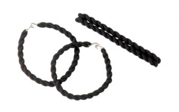 US Hosengummi mit Metallhaken black