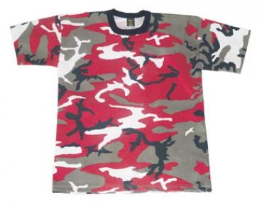 RED CAMOUFLAGE T-SHIRT