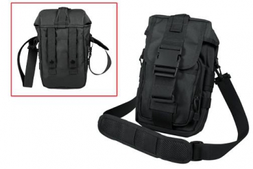 TACTICAL FLEXIPACK MOLLE SHOULDER BAG - BLACK
