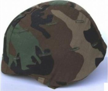 US Army PASGT woodland camouflage helmet cover