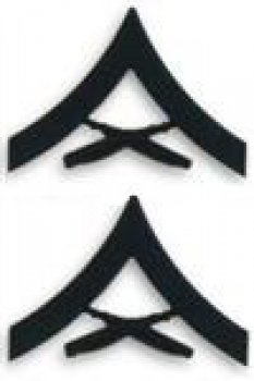 Lance Corporal MARINES Black metal Rank