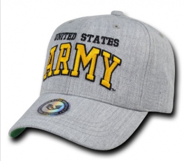 Heather Grey ARMY Military Cap