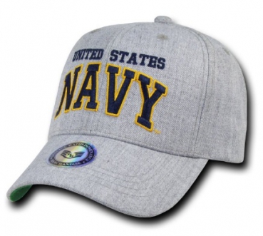 Heather Grey NAVY Military Cap