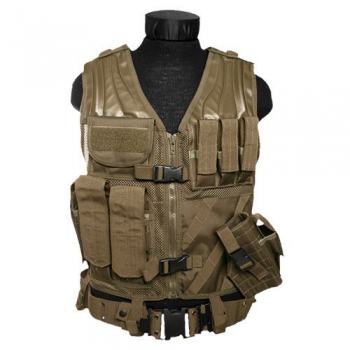 US MOLLE CROSSDRAW TACTICAL ASSAULT Weste Coyote