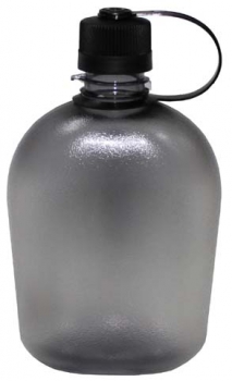 US Feldflasche 1 Liter GEN II schwarz / transparent