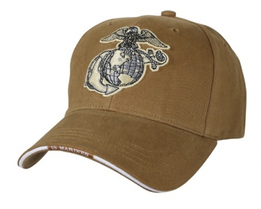 US MARINES EAG GLOBE & ANCHOR - COYOTE