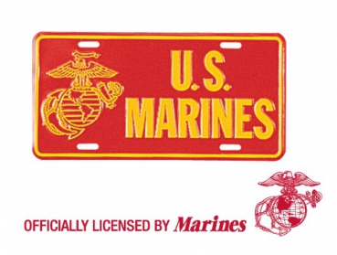 US MARINES EAG LICENSE PLATE