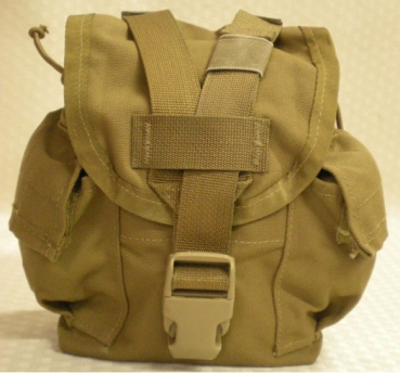 USMC 1 Quart Canteen carrier MOLLE Feldflasche Tasche Coyote brown