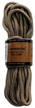 Commando Seil coyote 7 mm x 15 Meter