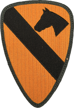 US Army 1st Cavalry Division "THE FIRST TEAM" Klett Patch Full Color