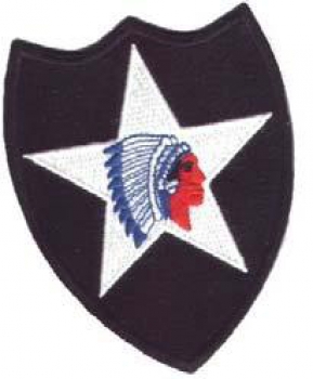 2nd Infantry Division "INDIAN HEAD" Reversed Abzeichen patch