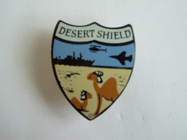 DESERT SHILD Pin Metallabzeichen Unit Crest US ARMY