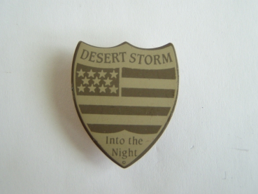 DESERT STORM US ARMY Pin Metallabzeichen Unit Crest