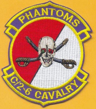 C Company 2nd Squadron 6th Aviation Attack Air Cav PHANTOMS Type 2 patch