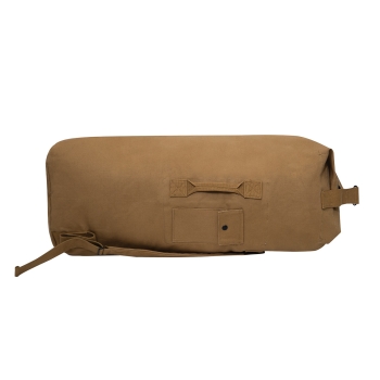 US HEAVY WIGHT CANVAS DOUBLE STRAP DUFFLE BAG COYOTE
