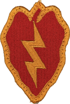 US Army 25th Infantry Division Klett Patch Full Color