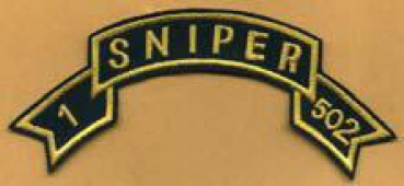 101st Airborne 1st of 502nd Regiment SNIPER