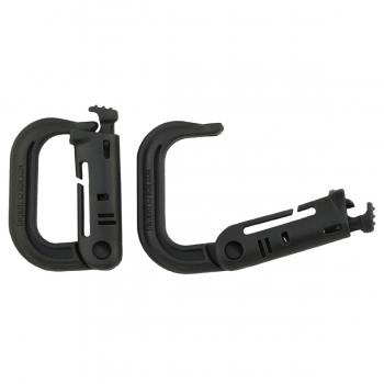 D-Ring MOLLE Karabiner oliv 2er Pack