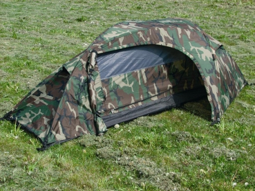 RECON Einmannzelt woodland camouflage