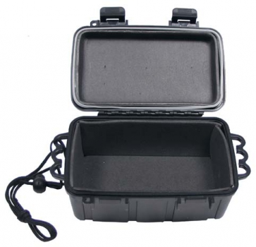 Transport Box Kunststoff wasserdicht 16,5x12x7,5 cm schwarz
