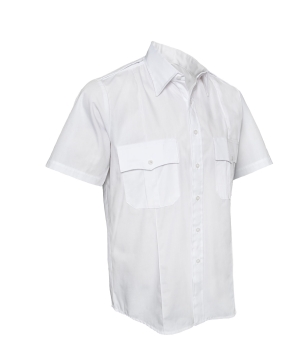 US POLICE AND SECURITY WHITE SHORT SLEEVE UNIFORM HEMD