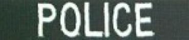 US POLICE Polizei VELCRO Name tape Namensstreifen Nickname